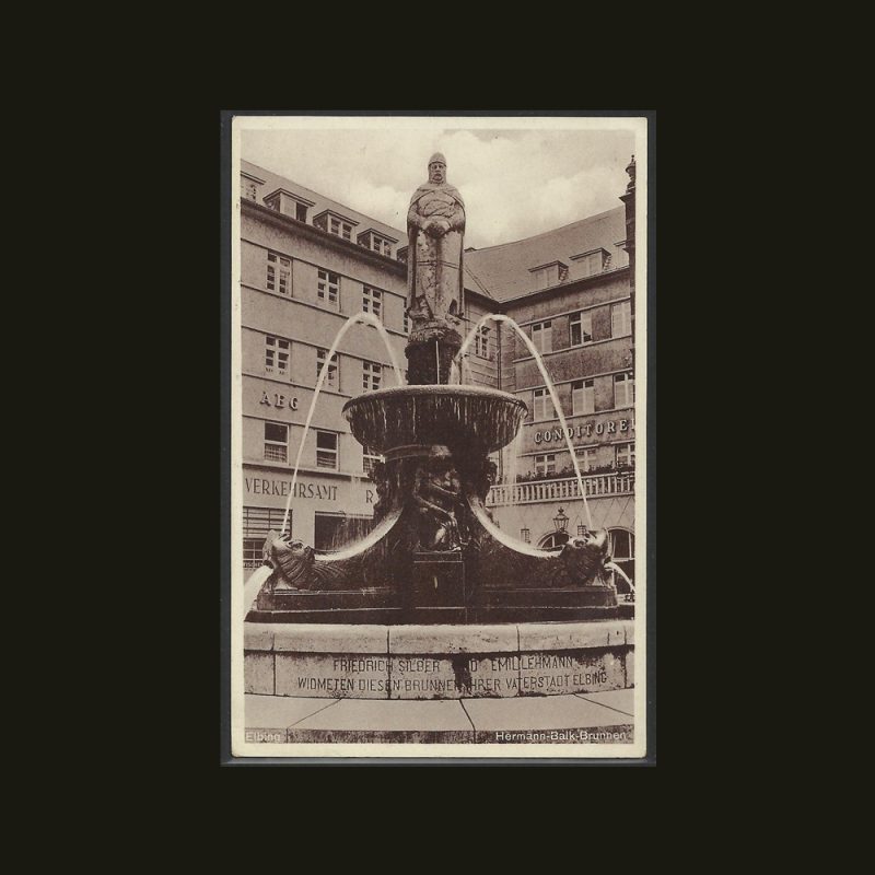 188P- Elbląg (Elbing) - Hermann Balk Brunnen - a